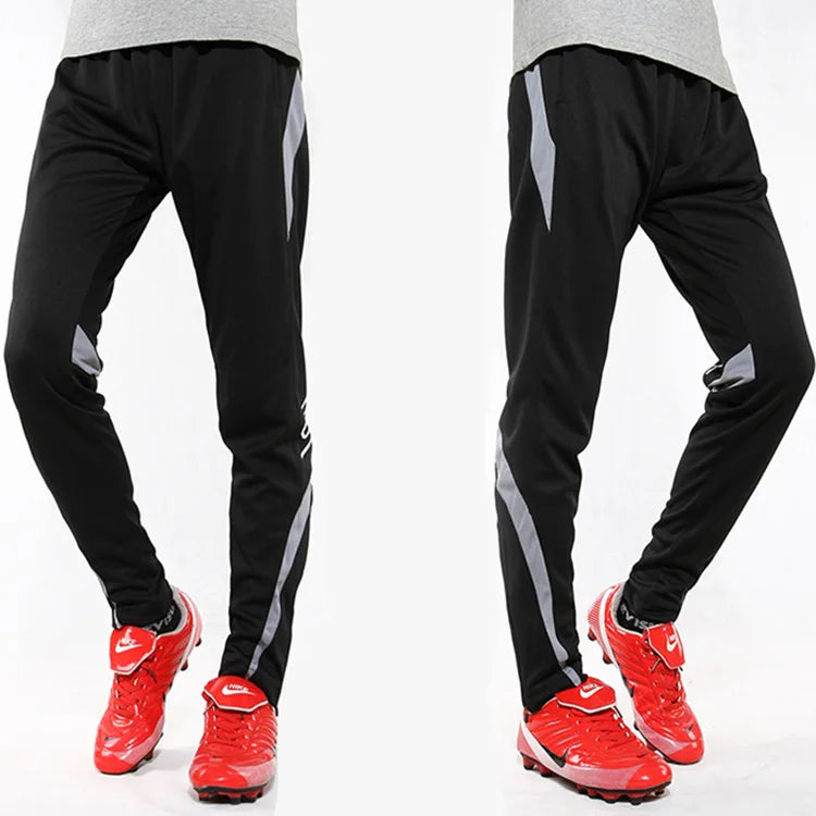 Pantaloni sportivi da corsa da uomo con tasche con cerniera Pantaloni da jogging da calcio Pantaloni sportivi da allenamento Pantaloni da calcio da basket Pantaloni da allenamento da uomo