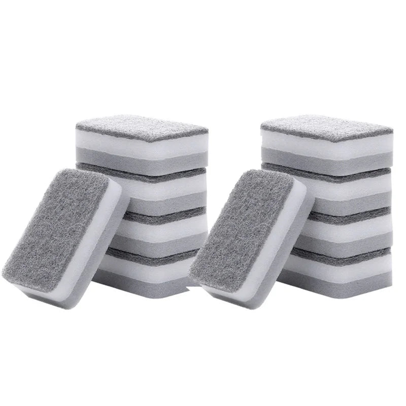 Spugna Doppia Faccia Grigio Abrasivo Resistente Allo Sporco Per Pulizie Professionali In Cucina