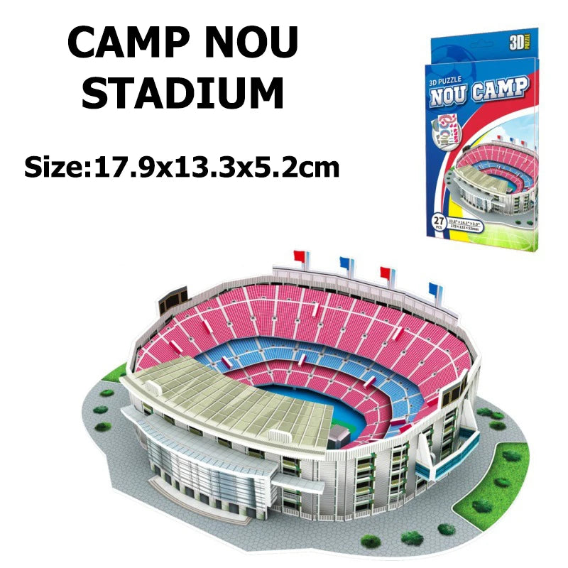 Campo Da Calcio In Miniatura 3D Puzzle Fai Da Te Dei Stadi Famosi Per Fan E Regalo Di Compleanno