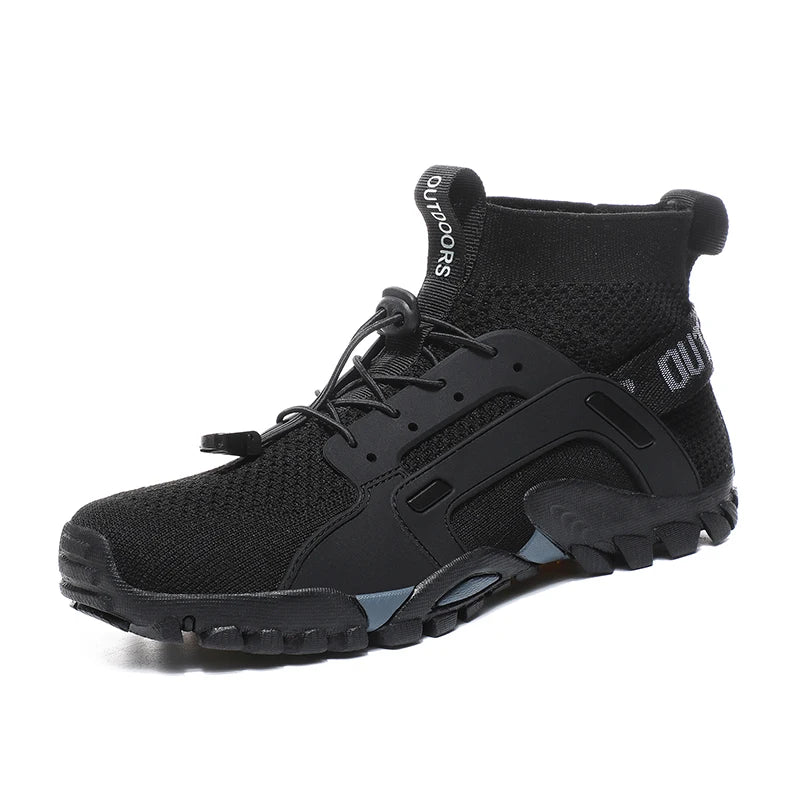 Scarpe Da Acqua Alte Uomo Ad Asciugatura Rapida Traspiranti In Mesh Antiscivolo Per Trekking E Arrampicata Slip On