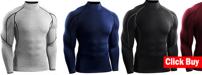 Maglietta Da Uomo A Maniche Lunghe In Compressione Per Palestra Allenamento Corsa Fitness Abbigliamento Sportivo