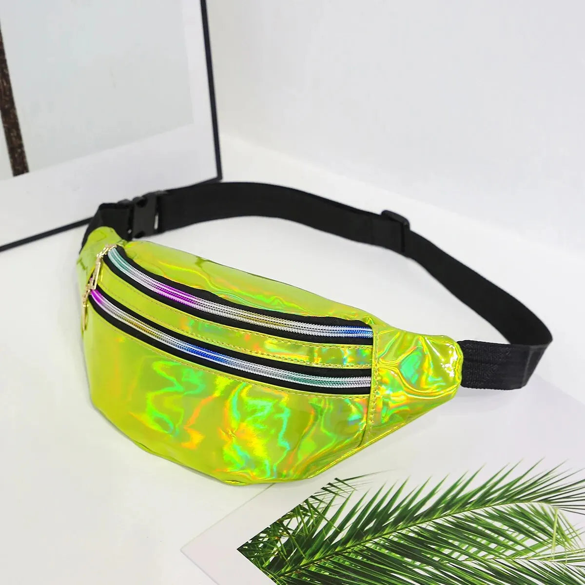 Marsupio Borsa Da Cintura Olografico Laser Designer Per Ragazze Unisex Glitter Spalla Festa Viaggio