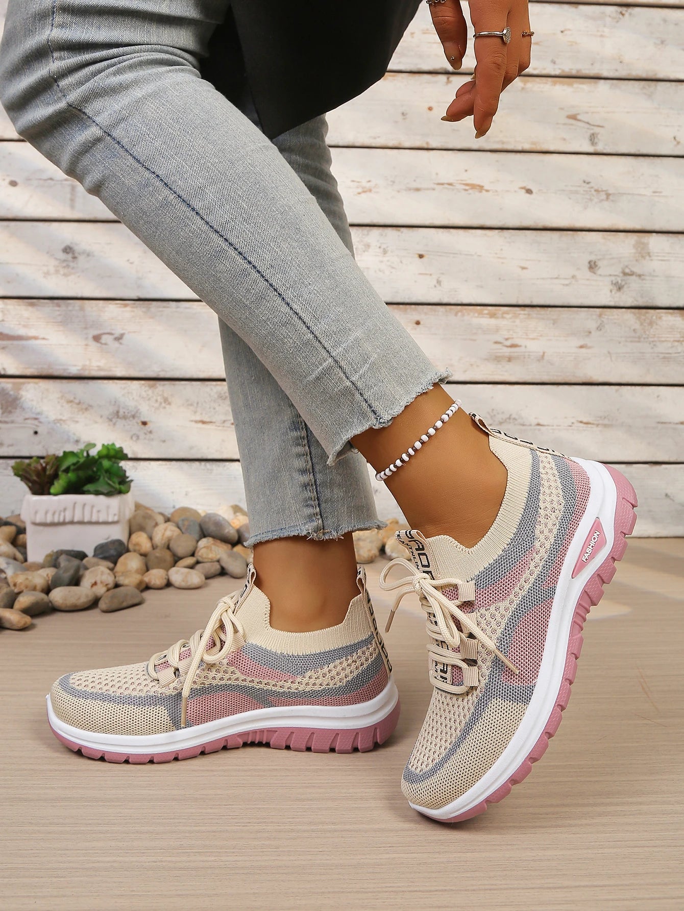 Scarpe Da Donna Estate 2026 Sneaker Casual Nuovo Stile Bicolore Scarpe Da Lavoro Versatili E Alla Moda