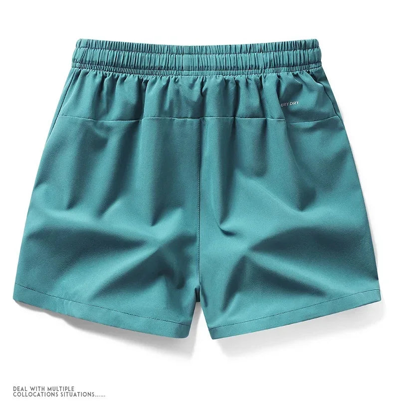 Pantaloni Sportivi Leggeri Da Uomo Con Tasche Pantaloncini Corti Estivi Da Fitness In Tinta Unita Per Jogging E Spiaggia