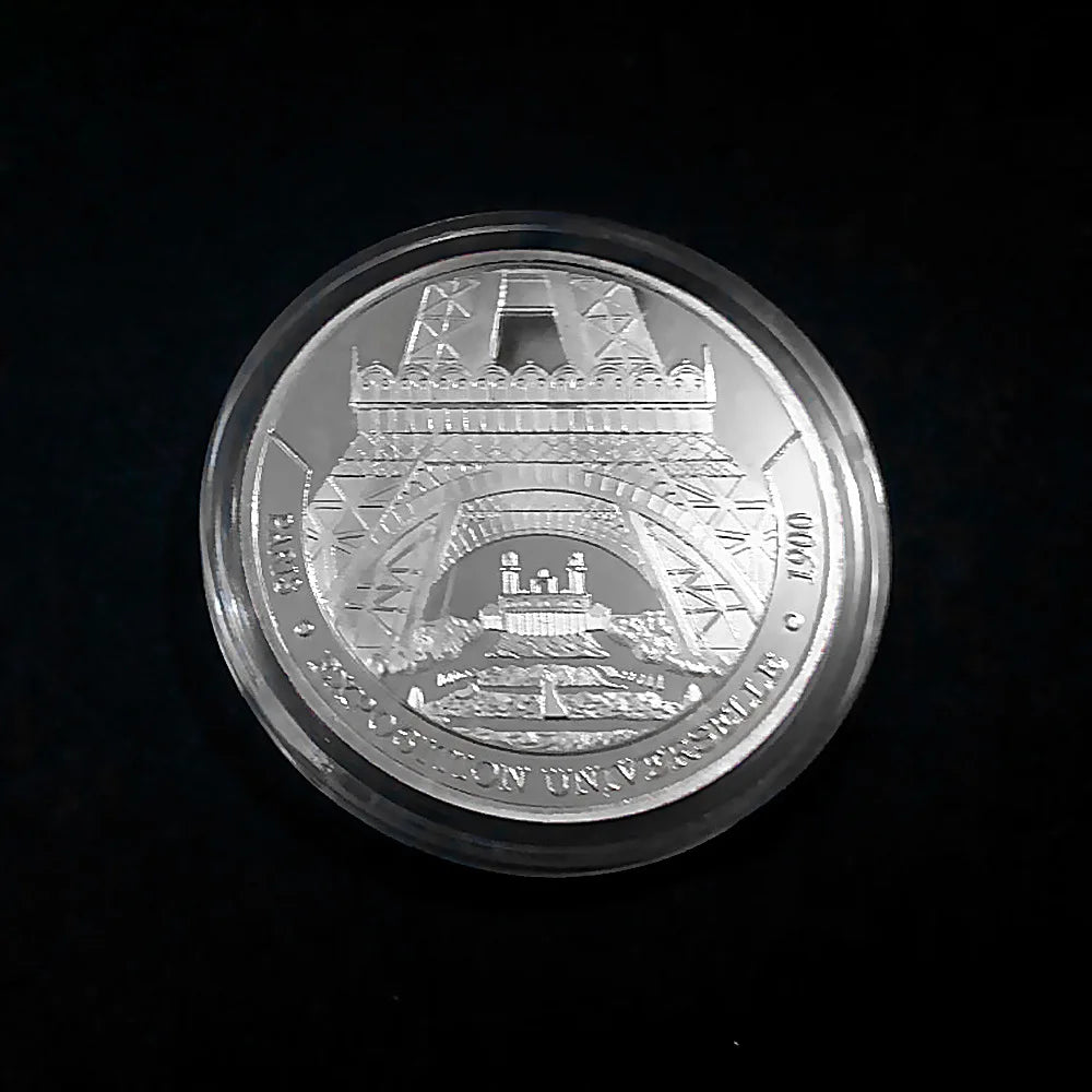 Collezione Di Monete Commemorative Della Torre Eiffel Parigi Per Viaggi Europee Non Valuta In Metallo