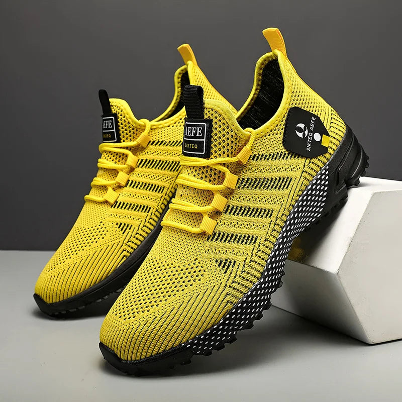Sneakers Da Uomo Alla Moda In Mesh Traspirante Scarpe Casual Da Corsa Antiscivolo Per Esterno Di Alta Qualità