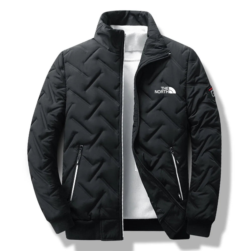 Piumino In Cotone Da Uomo 2026 Nuova Moda Autunno Inverno Giacca Corta Imbottita Con Collo Alto Casual Senza Cappuccio