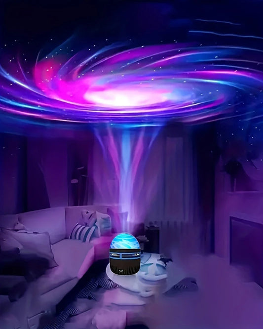Luce notturna a spirale a stella da 1 pezzo, luce d'atmosfera del cielo stellato, alimentata tramite USB, multicolore, telecomando, per regalo, camera da letto, decorazioni per feste