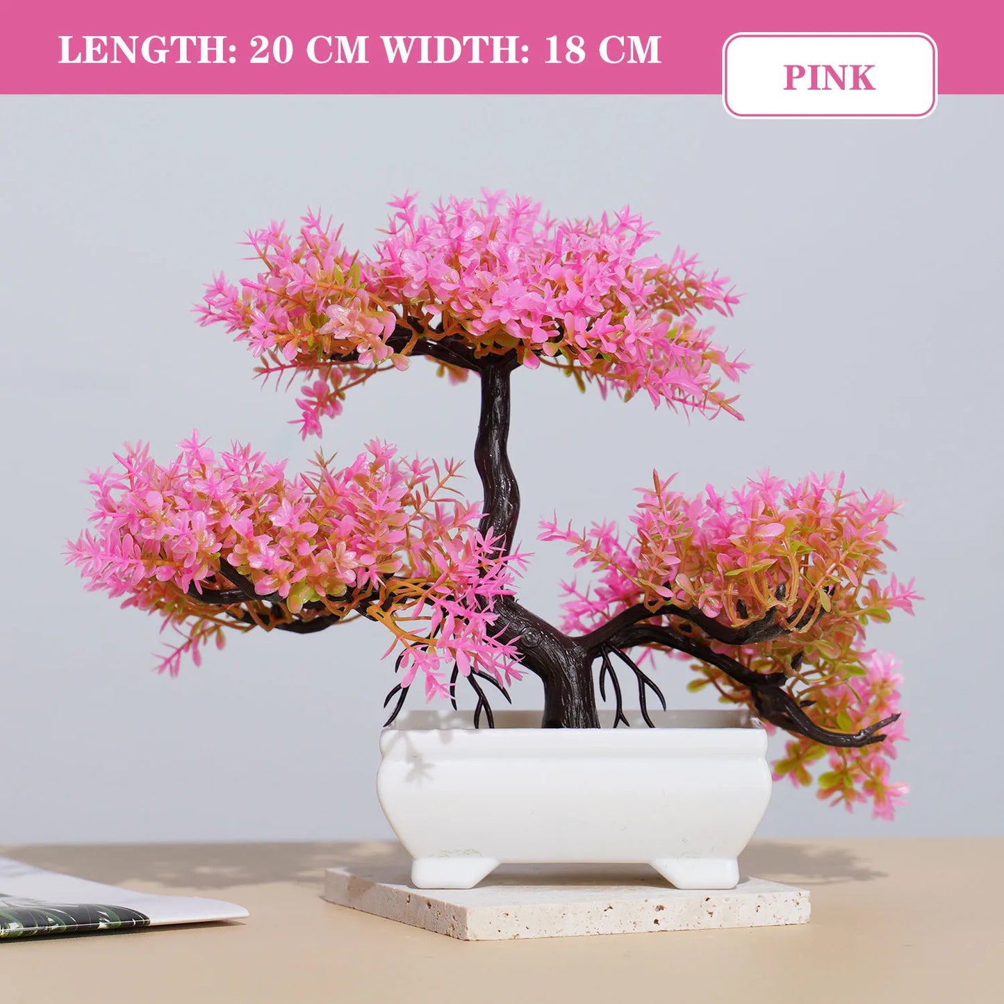 Piante Artificiali Bonsai Piccolo in Vaso Decorazioni per Casa Hotel Giardino Tavolo Fiore Finto