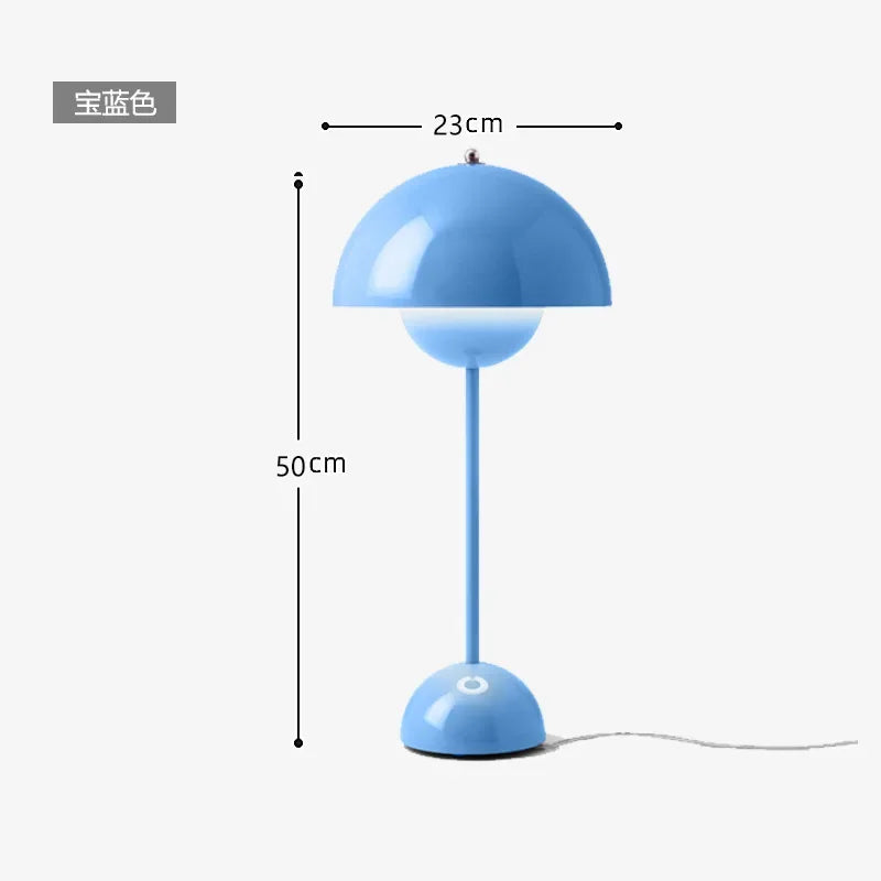 Lampada Da Terra Danish Bud Con Lampadina E27 Per Illuminazione Luce Da Tavolo E Scrivania In Ferro