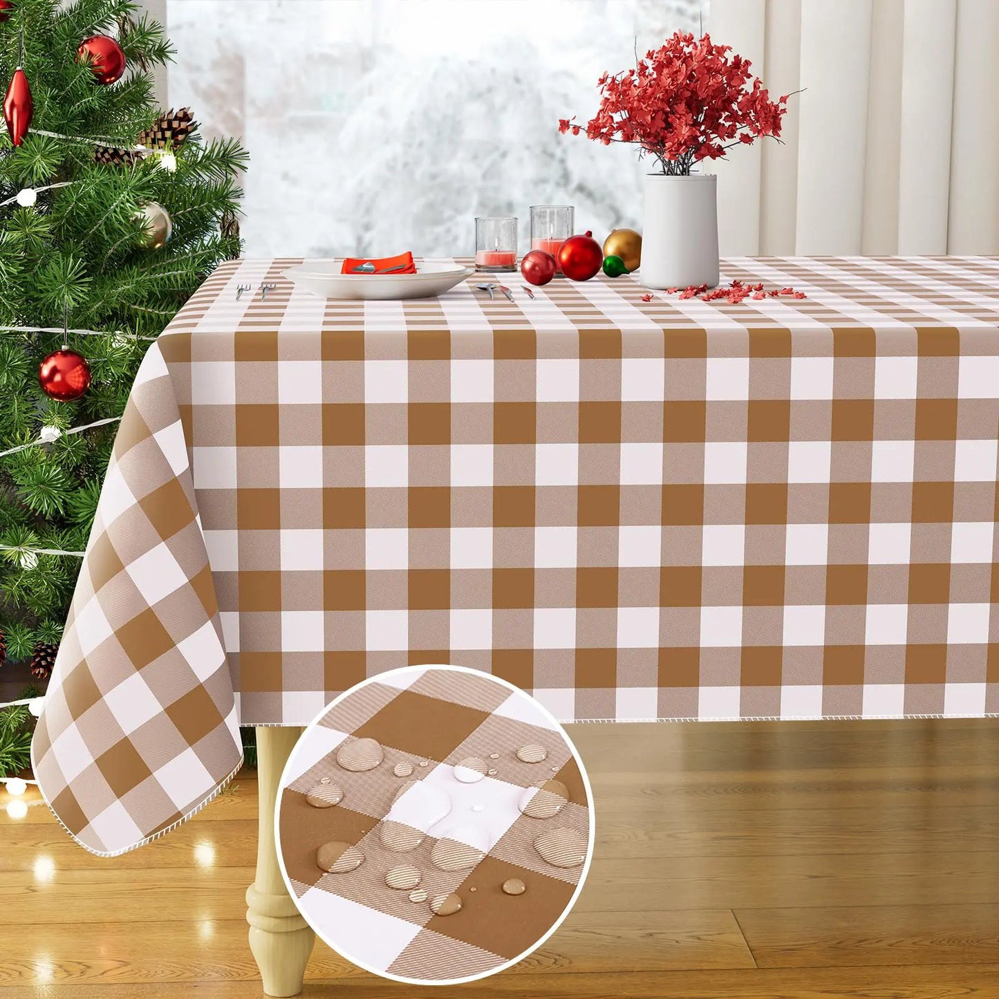 Tovaglia Da Tavolo Rettangolare In Flanella Impermeabile Per Esterno Elasticizzata 60x120 Grigio Per Picnic Campeggio