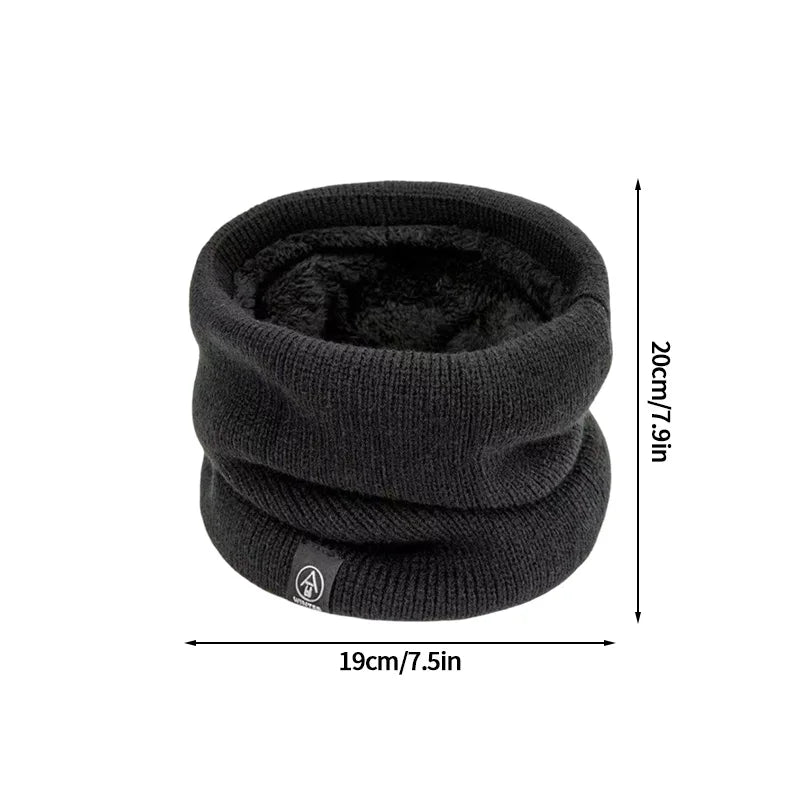 Scaldacollo Tubolare In Maglia Spessa Peluche Antivento Per Collo Inverno Ghetta Sport All Aperto Uomo Donna Sci Corsa