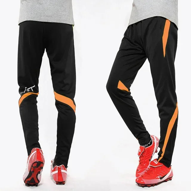 Pantaloni sportivi da corsa da uomo con tasche con cerniera Pantaloni da jogging da calcio Pantaloni sportivi da allenamento Pantaloni da calcio da basket Pantaloni da allenamento da uomo