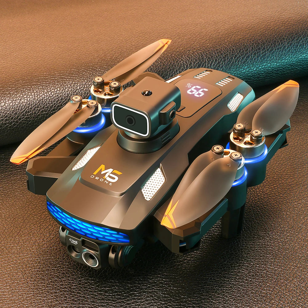 Drone M6 Mini Con Telecamera 4K Schermo Integrato 2 4G WiFi FPV Flusso Ottico Pieghevole Senza Spazzole