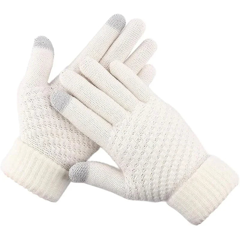 Guanti Invernali Foderati Unisex Compatibili Touch Screen Elastico Ispessito Caldi E Resistenti Al Freddo