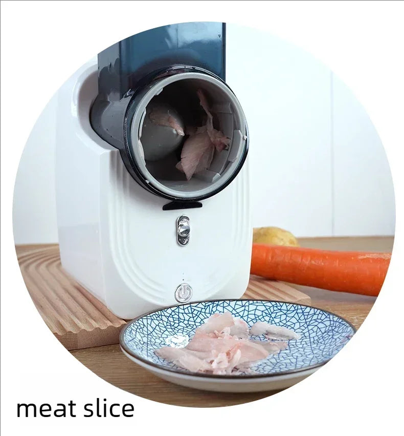 Affettatrice Di Verdure Multifunzione Per Cucina Domestica Elettrica Con Trituratore Automatico
