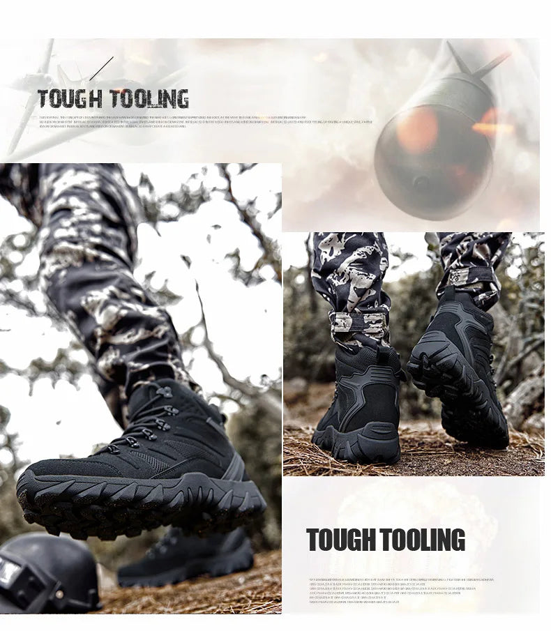 Stivali Da Allenamento Da Combattimento Uomo Scarpe Da Trekking Per Pesca E Caccia Sneakers Da Uomo