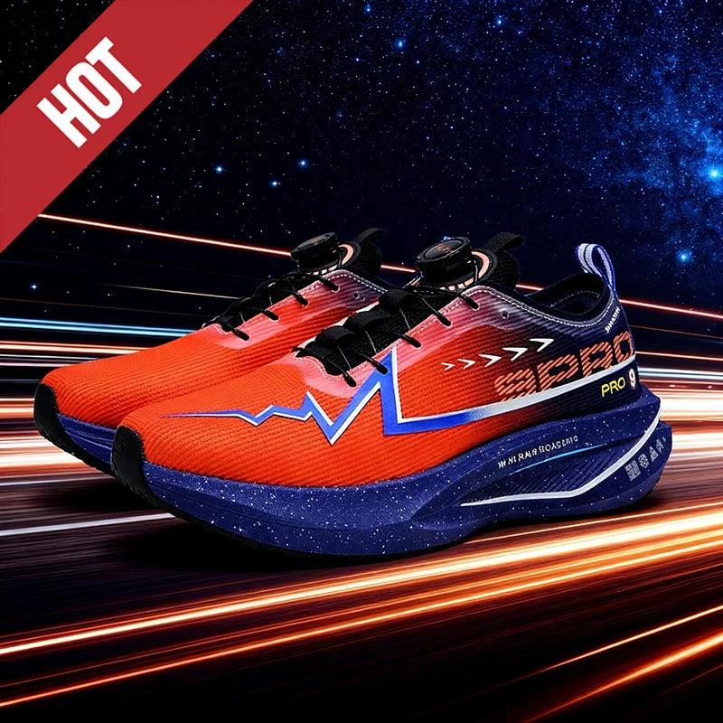 Scarpe Da Corsa Fluorescenti Con Piastra In Carbonio Per Maratona Leggere Traspiranti Antiscivolo Uomo Donna