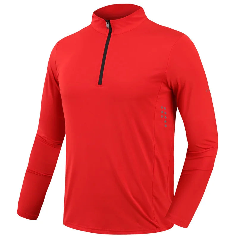 Maglia Da Fitness Da Uomo A Maniche Lunghe Per Corsa Palestra Sportiva Compression Rashguard Attillata