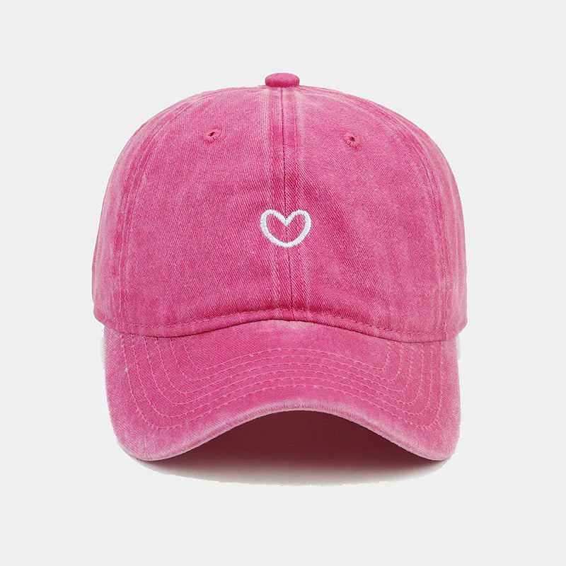 Cappello Da Baseball In Cotone Lavato Unisex Ricamato Con Amore Retro Protezione Solare Per Donna E Uomo