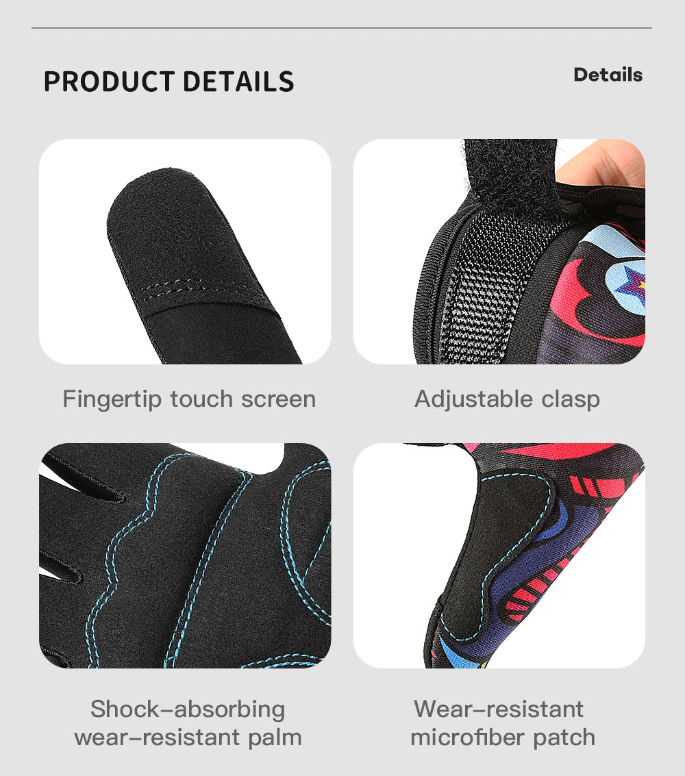 Guanti Da Equitazione E MTB Antiscivolo Con Touch Screen Resistente All Usura Unisex Regalo Halloween