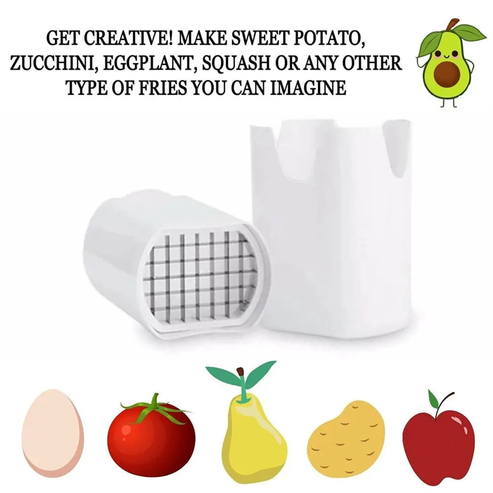 Affettatrice Verdure E Patate Taglio Naturale French Fry Cutter Veggie Dicer Veg Chopper In Acciaio Inox