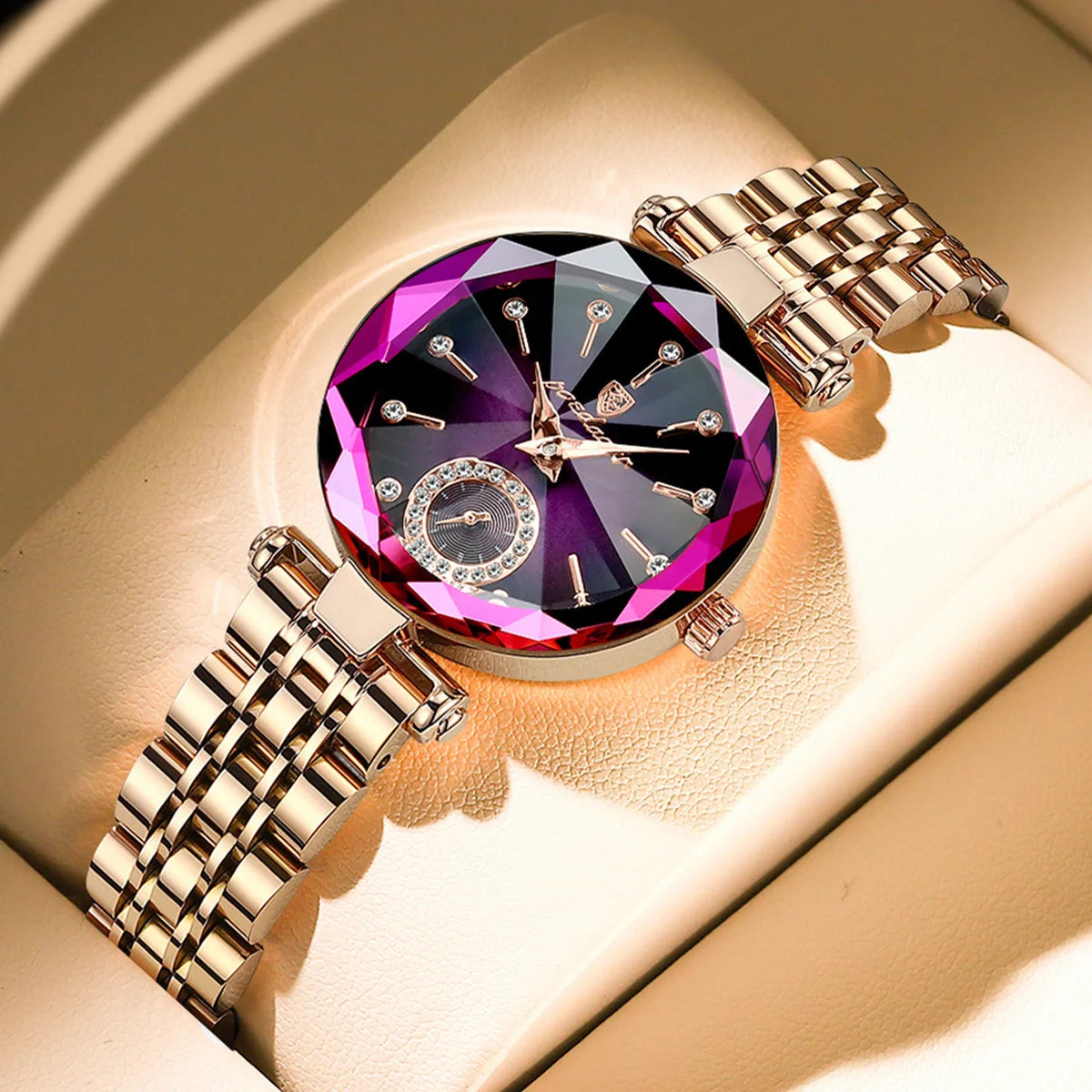 Orologio Da Donna Di Lusso POEDAGAR Impermeabile Al Quarzo Casuale Elegante Con Scatola Inclusa