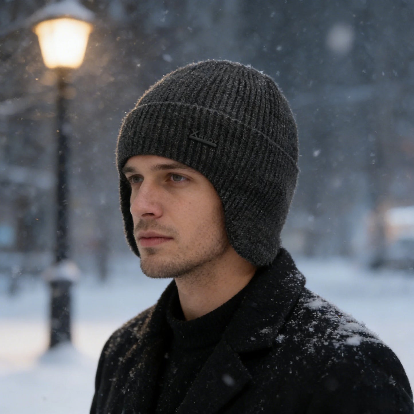 Cappello Invernale Da Uomo Con Paraorecchie Caldo In Pile Berretto Morbido Lavorato A Maglia Sportivo Da Sci All Aperto