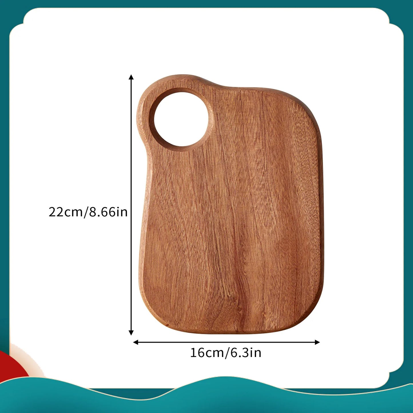 Tagliere In Legno Intagliato Rotondo Per Frutta E Bistecche Piatto Da Pranzo Per Bambini