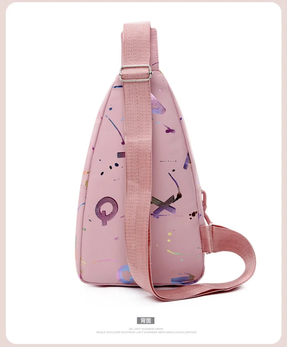 Nuova Borsa Da Petto Per Donna Leggera Con Tracolla Multistrato E Pratica Per Smartphone