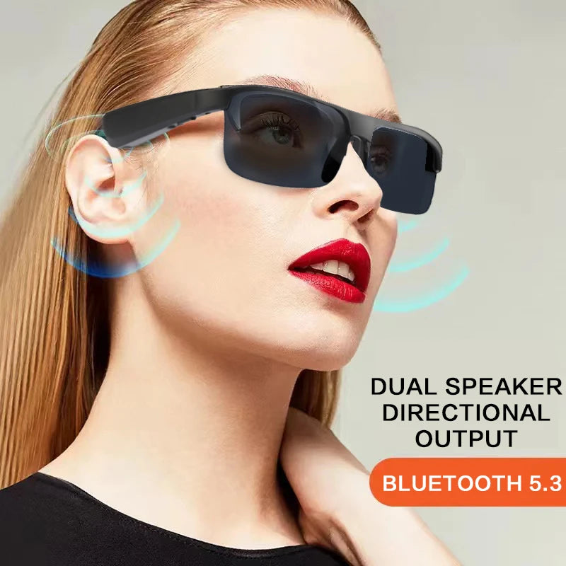 Occhiali Da Sole Intelligenti Con Auricolari Bluetooth M6Pro Nero Conduzione Ossea Per Ciclismo Guida Lungo Raggio