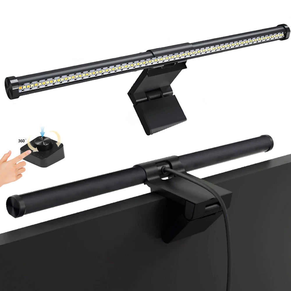 Barra Luminosa LED 44 Cm Per Monitor E Scrivania Con Atmosfera RGB Dimmerabile Ideale Per Studio E Lavoro