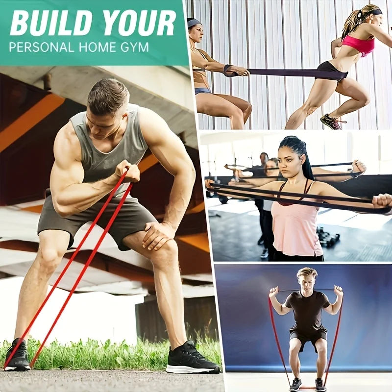 Set Di Fasce Di Resistenza Cinghie Per Tirare Esercizi Per Trazioni Assistive Per Gambe Palestra E Allenamento A Casa