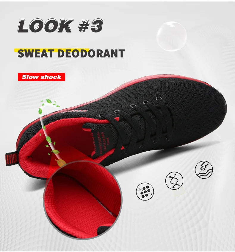 Scarpe Da Corsa Da Uomo Leggere Traspiranti Sneakers Sportive Per Jogging E Passeggio In Mesh Con Lacci Comode