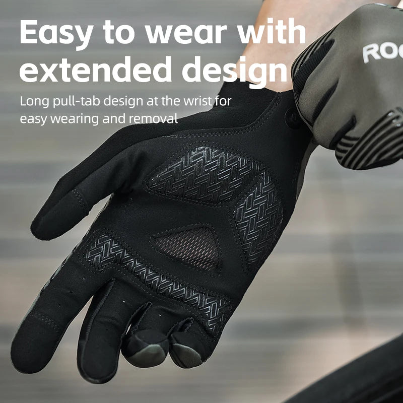 Guanti da Ciclismo RockBros Estivi Traspiranti Antiscivolo Touchscreen per MTB Bici da Strada Corsa Fitness Palestra