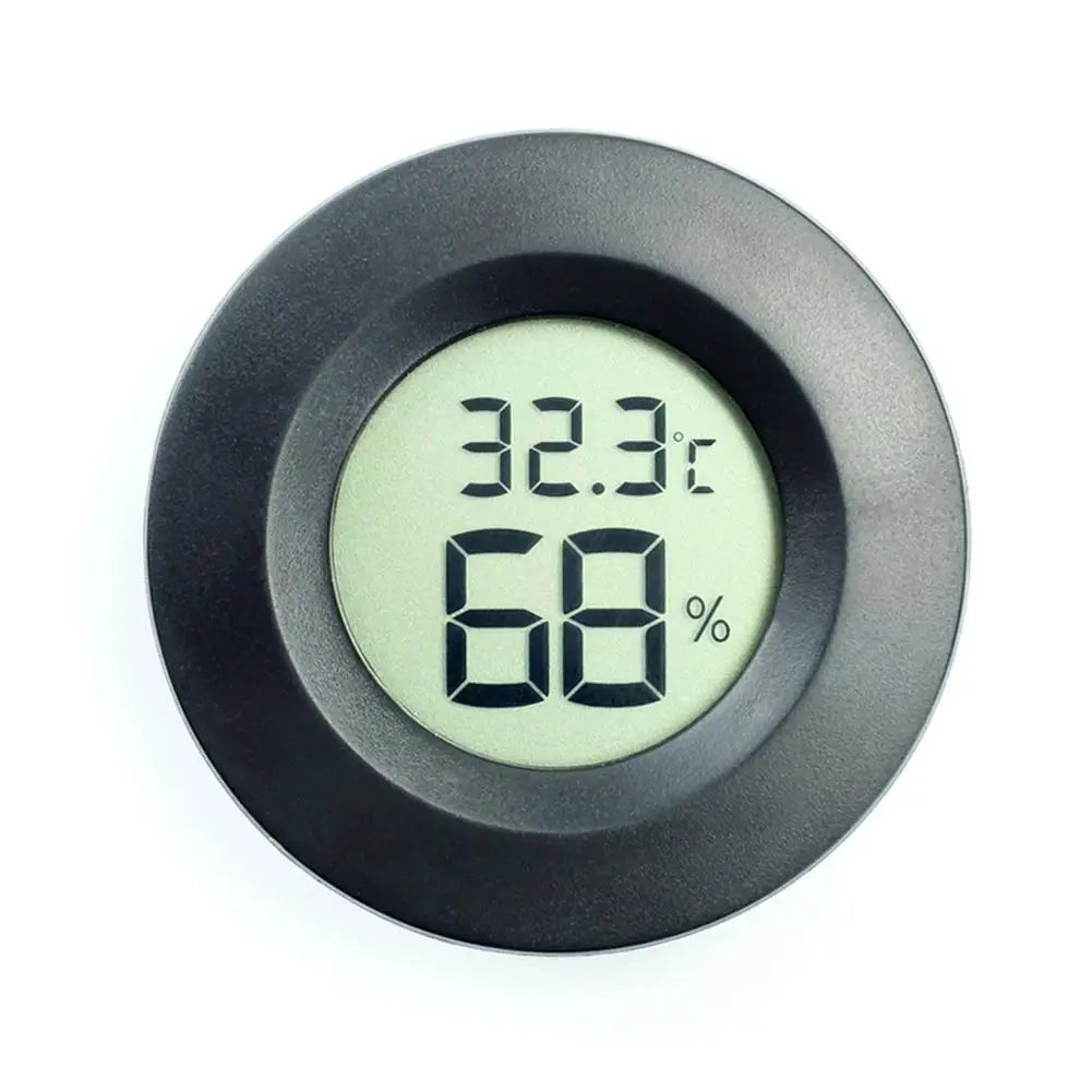 Mini Termometro Digitale LCD Igrometro Orologio Elettronico Misuratore Umidità e Temperatura