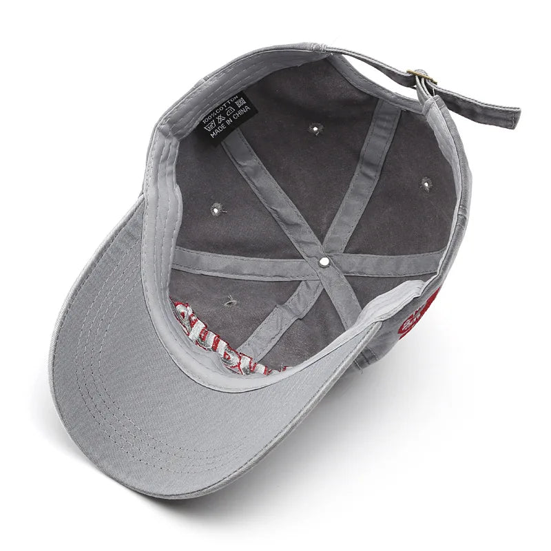 Berretto Da Baseball Unisex Cotone Lavato Con Ricamo Lettere Snapback Estate 2022 Hip Hop Casquette
