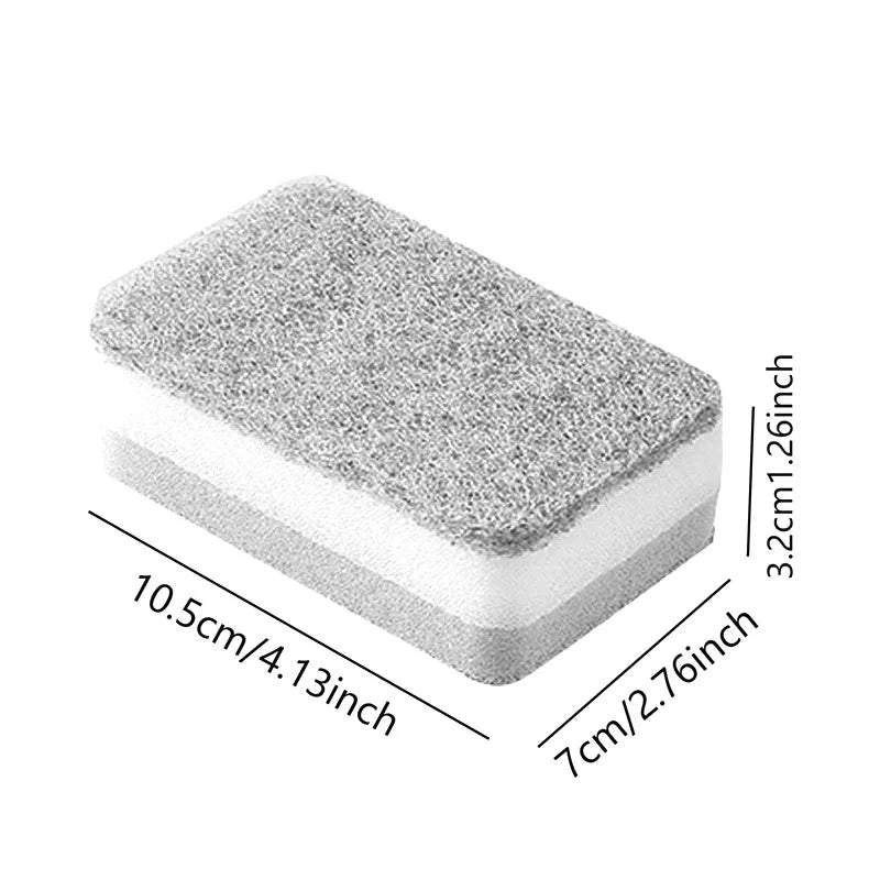 Spugna Doppia Faccia Grigio Abrasivo Resistente Allo Sporco Per Pulizie Professionali In Cucina