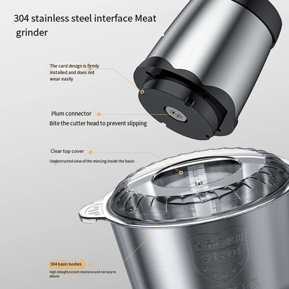 Tritacarne Elettrico 3L 2L 110V 220V In Acciaio Inossidabile Per Cucina Robot Da Cucina Mavera