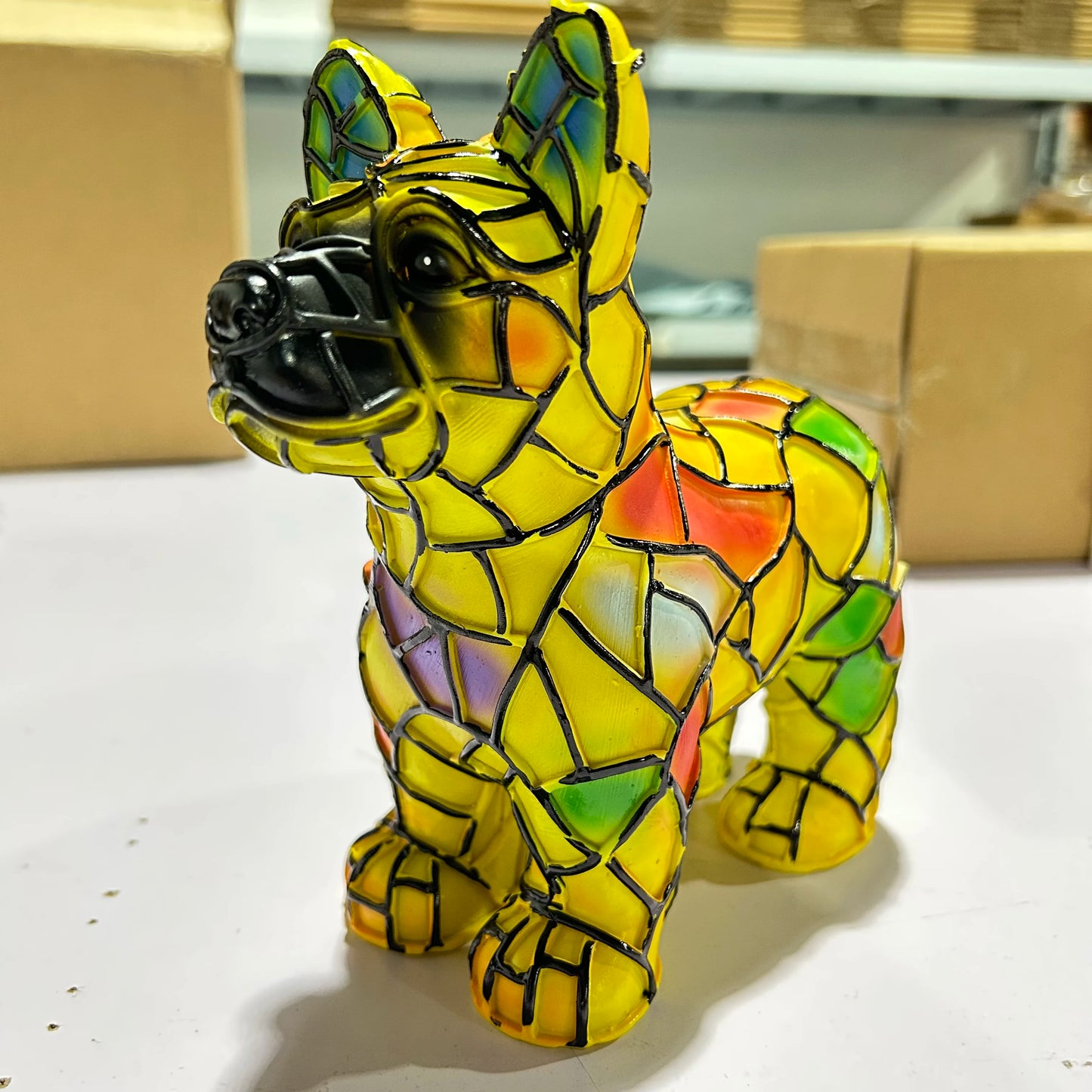 Divertimento Unico Artistico Carino A Forma Di Cane Ornamento Decorativo Luce Notturna Moderna Illuminazione Atmosferica