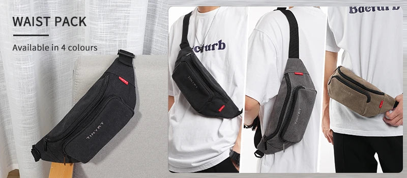 Marsupio Da Uomo Borsa Da Viaggio Cintura Per Telefono Grande Casual Fanny Banana Bag Tasche Sui Fianchi