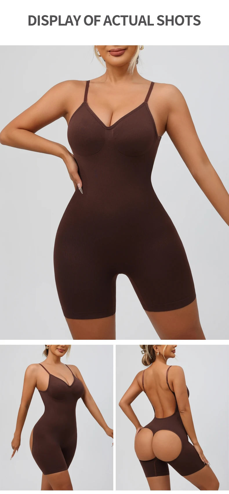 Fajas Colombianas da donna Shapewear Body senza cuciture Sexy controllo della pancia Butt Lifter Coscia più sottile Curve migliorate