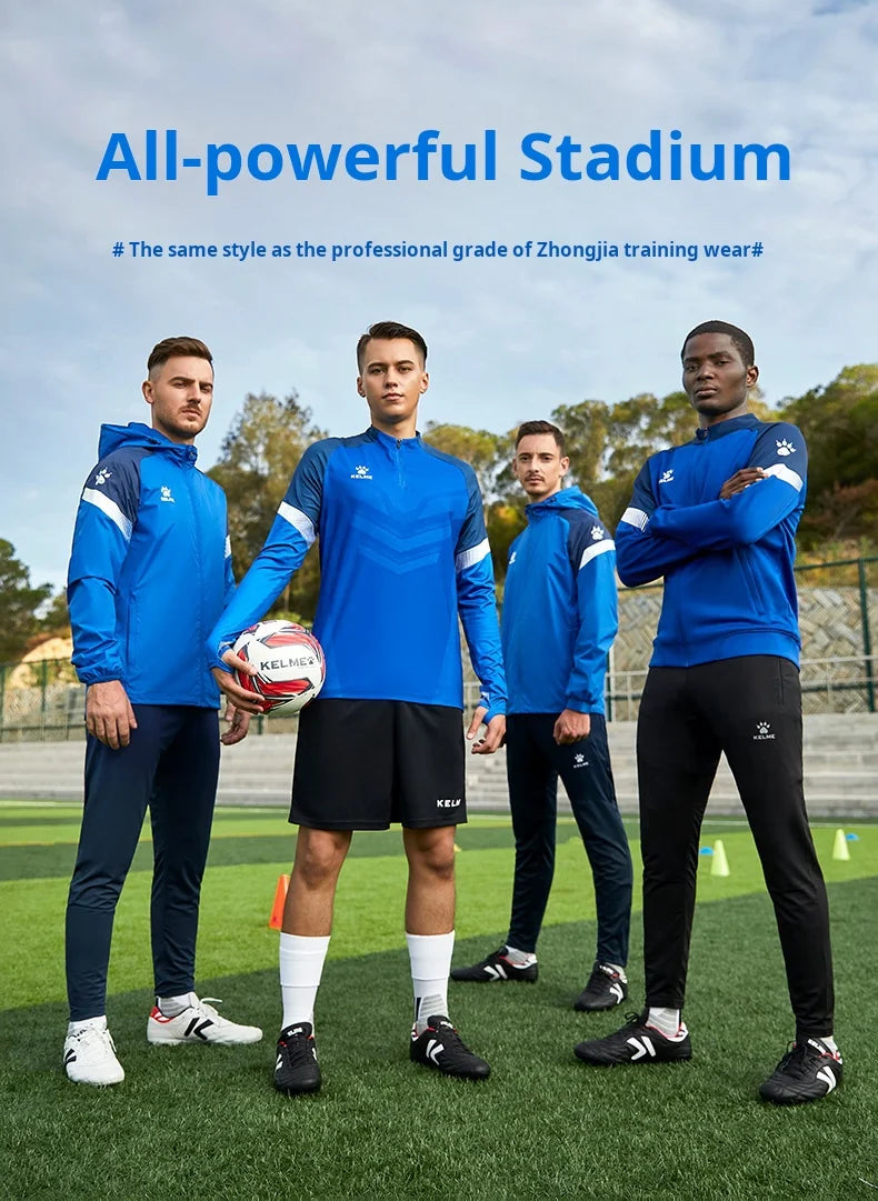 Kelme Giacca Allenamento Uomo Lavorata A Maglia Giocatore China League One Traspirante Con Cerniera Top Da Corsa