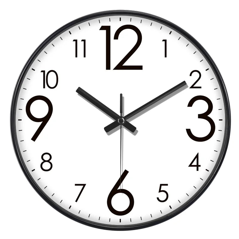 Orologio Da Parete Quarzo Numeri Grandi Facile Da Leggere Decorazione Domestica Moderna Silenzioso Senza Ticchettio