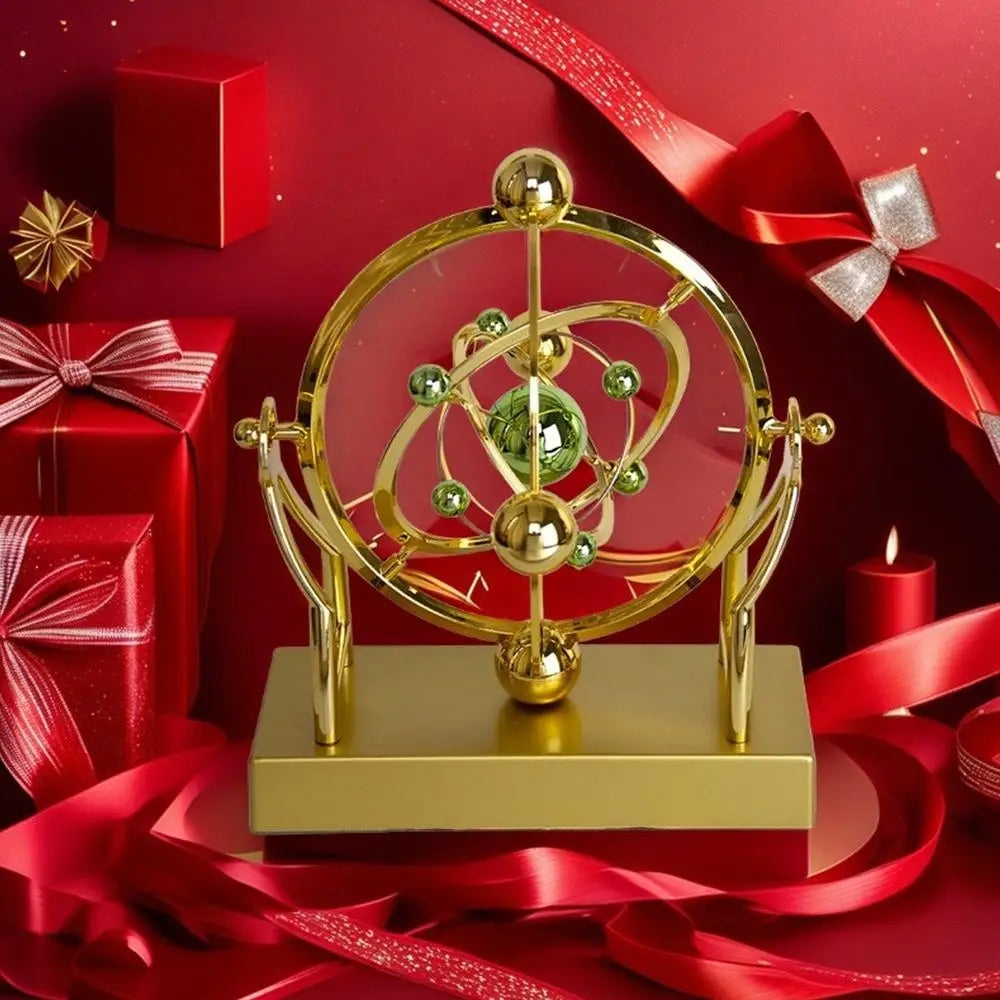Pendolo Perpetuo Orbita Celeste Decorazione da Scrivania Cinetica Modello Astronomico per Home Office Scultura Rotante