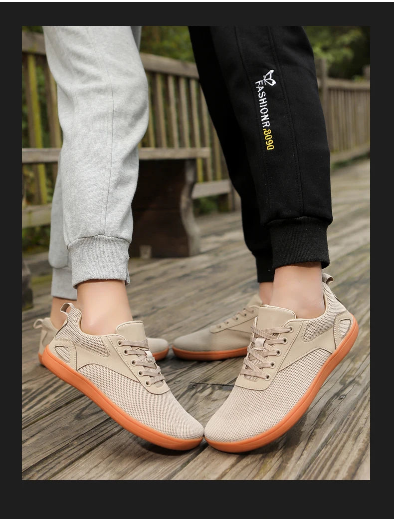 Scarpe Da Passeggio Traspiranti In Mesh Unisex A Punta Larga Per Uomo Comode Scarpe Sportive Per Esterni