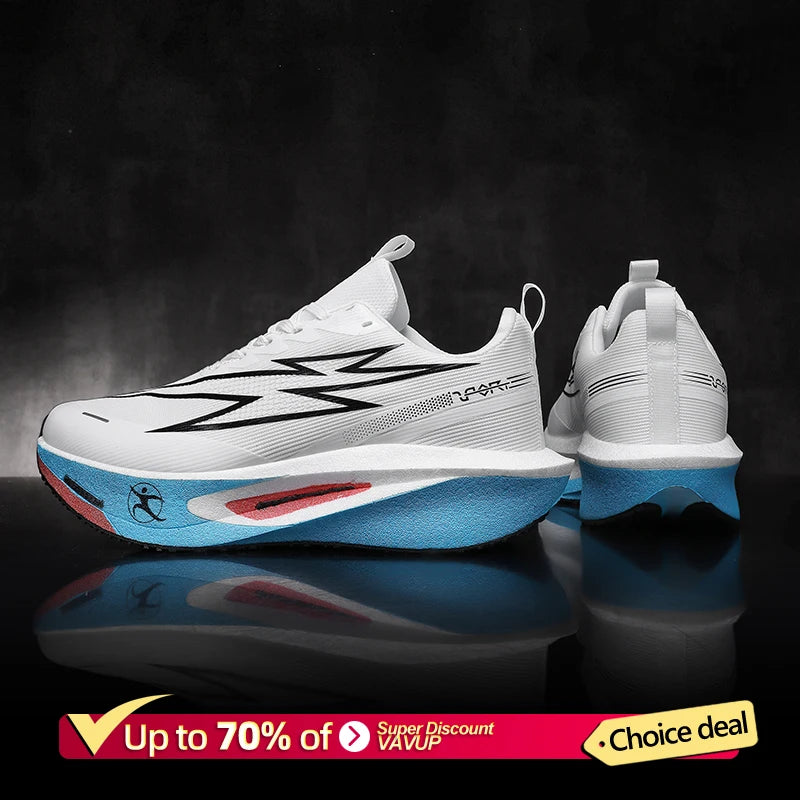 Scarpe Da Corsa Uomo E Donna Con Piastra In Carbonio Traspiranti Leggere Per Maratone Sneakers Atletiche Comode