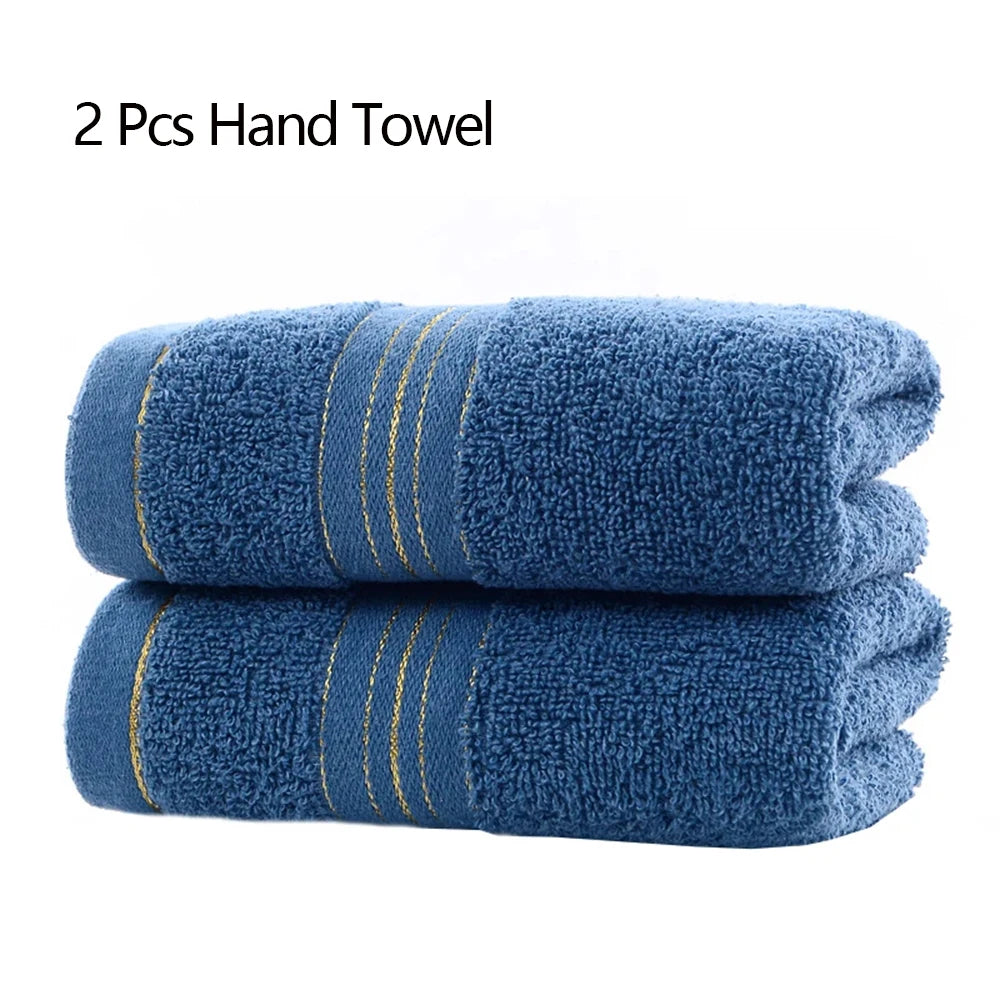 Set da 1 2 4 Pezzi Asciugamani Viso in Cotone Classe A Spessi e Assorbenti Jacquard Cotone Delicati Sulla Pelle Adulti