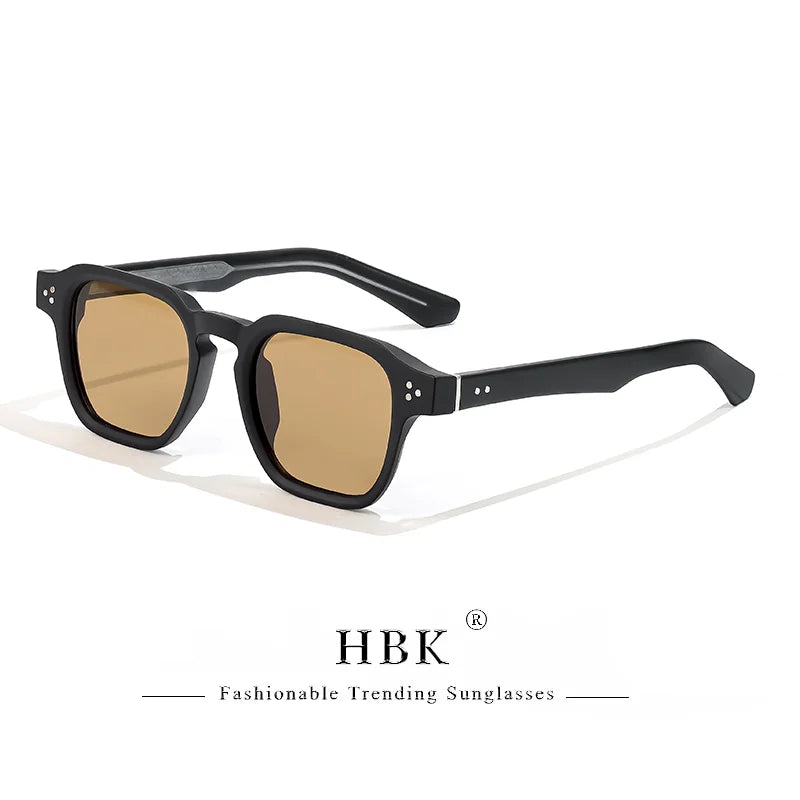 HBK Occhiali Da Sole Uomo Vintage Square Gradient UV400 Sport Outdoor Festa Vacanze Viaggi Guida