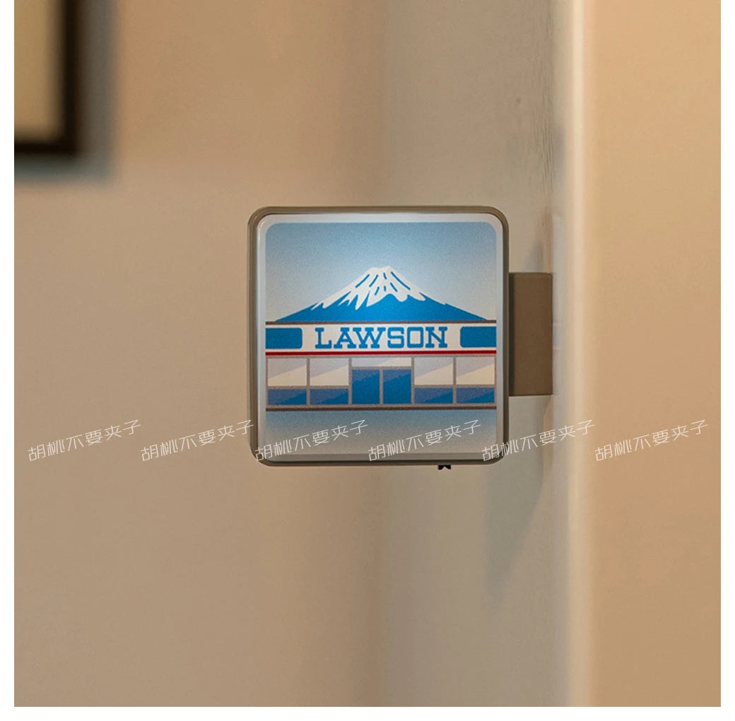 Magnete Frigo Decorativo Adesivo Insegna Luminosa Dotonbori Glico 711 Lake Kawaguchi Ko Lawson Store Foto Spot